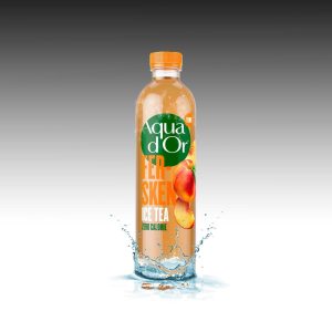 Aqua D'or Ice Tea Fersken u. sukker 12 x 0,5 L