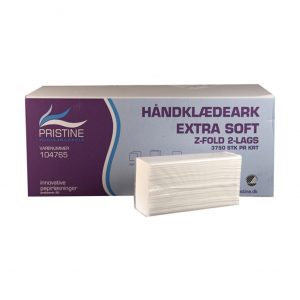 Håndark 2-lags Interfold z-fold 25 x 150 ark